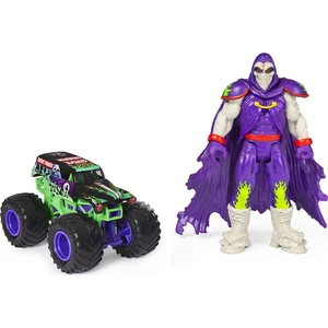 Spin Master Monster Jam kovové auto s figurkou Grave Digger a Grim