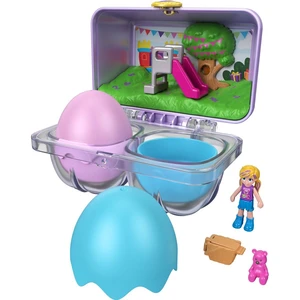 Mattel Polly Pocket malá jarní vajíčka světle fialová krabička