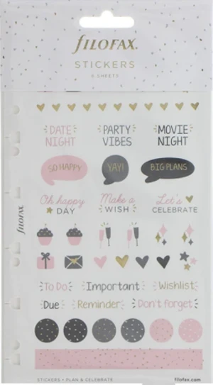 Samolepky Filofax - Confetti (multi-fit)