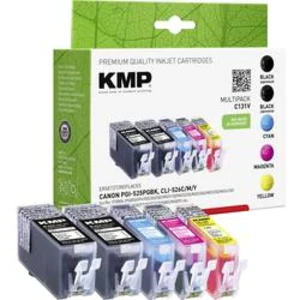 Ink sada náplní do tiskárny KMP C131V 1513,0055, kompatibilní, černá, azurová, purppurová, žlutá