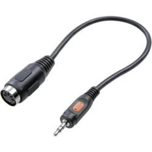 Konektor DIN / jack audio adaptér SpeaKa Professional SP-7869840, černá