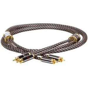Propojovací kabel Dynavox 207479 [2x cinch zástrčka - 2x cinch zástrčka], 0.60 m, zlatá, černá
