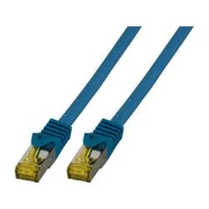 Síťový kabel RJ45 EFB Elektronik MK7001.1,5BL, CAT 6a (surový kabel CAT 7) , S/FTP, 1.50 m, modrá