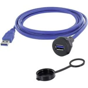 USB 3.0 typ A vestavná zásuvka encitech 1310-1019-03 M22, 1 ks