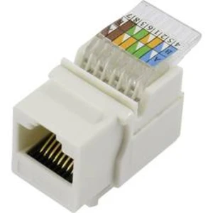 RJ45 konektor TRU COMPONENTS 93013c1173 - zásuvka, zahnutá RJ45 Cat5e šedá, 1 ks