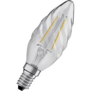 LED žárovka OSRAM 4058075436565 230 V, E14, 2.5 W = 25 W, teplá bílá, A++ (A++ - E), tvar svíčky, točený, 1 ks