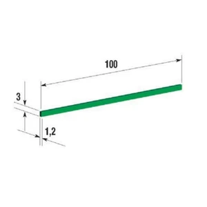 Identifikační pásek 100mm zelený Cabur PTC0990