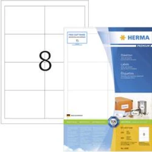 Herma 4280 etikety 97 x 67.7 mm papír bílá 800 ks permanentní univerzální etikety, Adresní nálepky inkoust, laser, kopie 100 Blatt A4