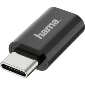 Adaptér USB 2.0 Hama [1x micro USB zásuvka - 1x USB-C™ zástrčka] černá