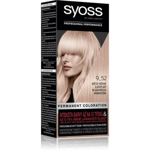 Syoss Color permanentní barva na vlasy odstín 9-52 Light Rose Gold Blond 2x50 ml