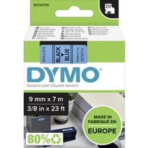 Páska do štítkovače DYMO 40916 (S0720710), 9 mm, D1, 7 m, černá/modrá