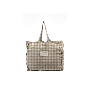 Látková taška Really Nice Things Linen Bag Grey Vichy