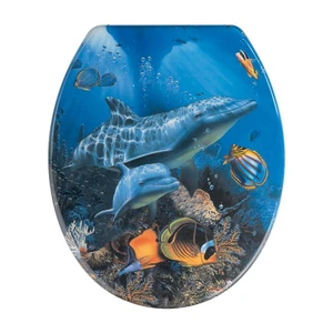 WC sedadlo Wenko Sea Life, 45 × 38 cm