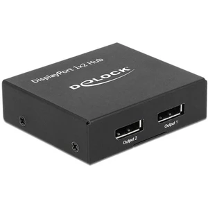 Delock  2 porty DisplayPort splitter  2560 x 1440 Pixel čierna