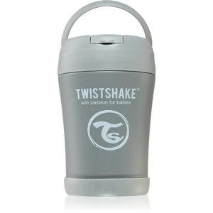 Twistshake Stainless Steel Food Container Grey termoska na jídlo 350 ml