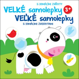 Velké samolepky s domácími zvířaty Kravička