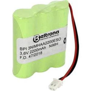 Akupack Ni-MH 3 AA se zástrčkou Beltrona BPI3AA2200ESO, 2000 mAh, 3.6 V