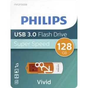 USB flash disk Philips FM12FD00B/00, 128 GB, USB 3.2 Gen 1 (USB 3.0), oranžová