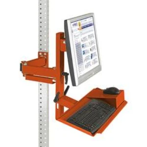 Manuflex ZB3627.2001 Ergonomie monitor nosič pro univerzální a PROFI s plocha klávesnice a myši, VESA adaptér 75 mm