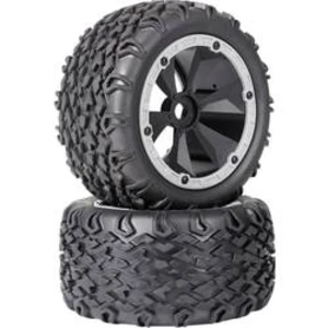 Pneumatiky Reely RE-6538515 pro monster truck, 165 mm, 1:8, 2 ks, černošedá