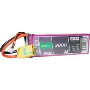 Akupack Li-Pol (modelářství) Hacker 93800231, 7.4 V, 3800 mAh