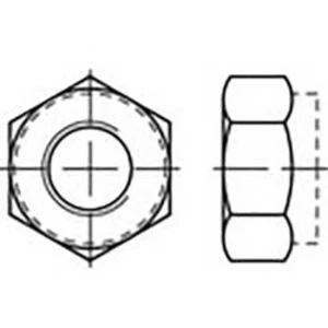 Šestihranné matice TOOLCRAFT TO-6864666, M3, N/A, Ušlechtilá ocel V2A , 100 ks