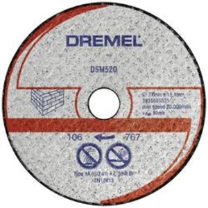 Řezný kotouč rovný Dremel 2615S520JB, DSM520 Průměr 77 mm 2 ks