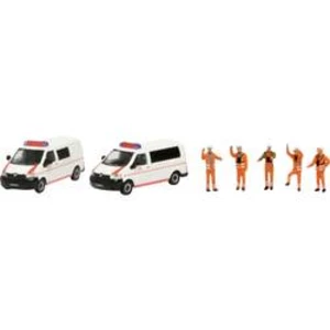 Schuco 452655500 H0 Volkswagen Sada 2 kusů nouzových vozů VW T5 s figurkami