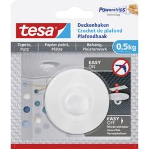 Tesa® stropní hák pro Tapet a Omítka (0,5 kg) bílá tesa Množství: 1 ks