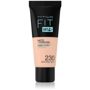 MAYBELLINE NEW YORK Fit Me! Matte+Poreless matující make-up pro normální a mastnou pleť odstín 230 Natural Buff 30 ml