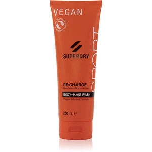 Superdry RE:charge sprchový gel na tělo a vlasy pro muže 250 ml