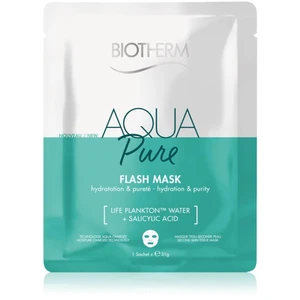 Biotherm Aqua Pure Super Concentrate plátýnková maska s hydratačním účinkem pro regeneraci pleti 31 g