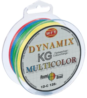 Wft splétaná šňůra round dynamix kg multicolor 300 m - 0,10 mm 10 kg