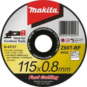 Řezný kotouč rovný Makita B-45727 Průměr 115 mm 1 ks