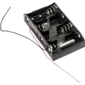 Bateriový držák na 4x Malé mono MPD BH4CW, kabel, (d x š x v) 106 x 58 x 23 mm