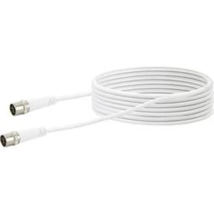 Antény, SAT kabel Schwaiger KDAK75 532, 10 dB, čtyřžilový stíněný, 7.50 m, bílá