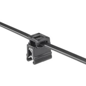 Stahovací pásek se soklem EdgeClip HellermannTyton T50ROSEC4A-MC5-BK-D1, 200 x 4,6 mm