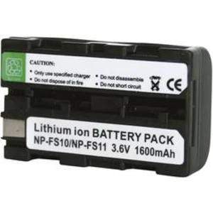 Li-Ion akumulátor pro videokameru SONY NP-FS11, 3,6 V, 1100 mAh, černá