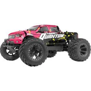 RC model auta monster truck Maverick Quantum MT 1/10 4WD Monster Truck - Pink, komutátorový, 1:10, elektrický 4WD (4x4), RtR, 2,4 GHz, vč. akumulátorů