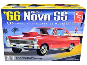 Skill 2 Model Kit 1966 Chevrolet Nova SS 2-in-1 Kit 1/25 Scale Model by AMT