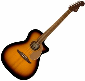 Fender Newporter Player Sunburst Guitare Jumbo acoustique-électrique