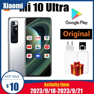 Original Xiaomi 10 Ultra Smarphone 5G Cellphone Mi Qualcomm Snapdragon 865 48 MP Camera 4500mAh Battery MIUI 12 Gloabl Rom