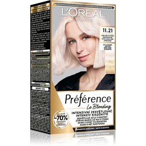 L’Oréal Paris Préférence Le Blonding farba na vlasy na zosvetlenie vlasov odtieň 11.21 Ultra-Light Cool Pearl Blonde 1 ks