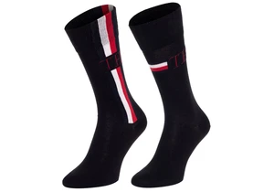 Tommy Hilfiger Ponožky - TH MEN SOCK 2P ICONIC STRIPE čierne