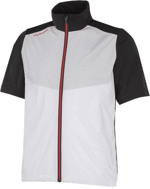 Galvin Green Livingston Mens Windproof And Water Repellent Short Sleeve Jacket White/Black/Red L