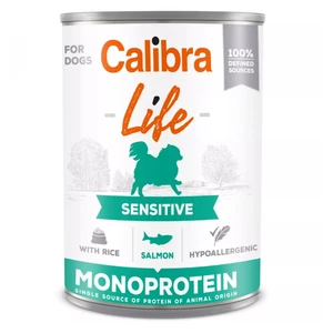 CALIBRA Life konzerva Sensitive Salmon with rice pre psov 400 g