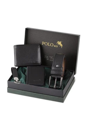 Polo Air Wallet - Black - Plain