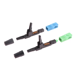 5Pcs FTTH SC APC Single Mode SC UPC Fiber Optic Quick Connector FTTH Fiber Optic Fast Connector SC Fiber Field Assembly Tool