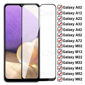 100D Anti-burst Tempered Glass For Samsung Galaxy A02 A12 A22 A32 A42 A52 A72 Screen Protector M02 M12 M22 M32 M42 M52 M62 Glass