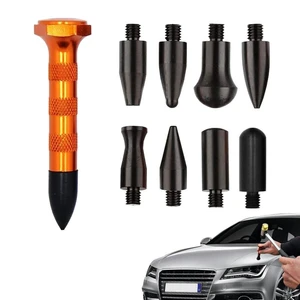 Auto Body Dent Puller Kit 9-Pieces Dent Removal Tap Down Tools Dent Rubber Hammer Auto Body DIY Dent Fix Tools Car Tap Down Body